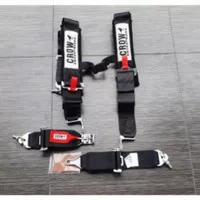 Safety Belt Crow Busa Hitam 4 Titik - Seatbelt Crow Busa 4 Titik Hitam