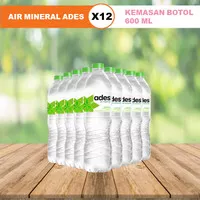 AIR MINERAL ADES 600ML ISI 12 bOTOL