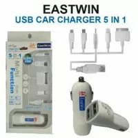 Charger CAS HP VIVO OPPO APPLE IPAD XIAOMI SAMSUNG Mobil 5in1 EASTWIN