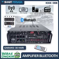Power Amplifier Bluetooth Audio Ampli Subwoofer Home Theater FM 2000W