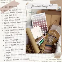 Paket Journaling Kit Bullet Journal Bujo Kit DIY Scrapbooking Set A