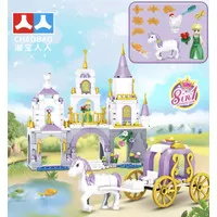 Mainan Anak Perempuan Brick Princess Castle 8IN1 - Vivi Princess 350pc