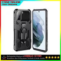 Casing Hardcase Samsung A12 - M12 Mecha Military Belt Clip Stand Armor