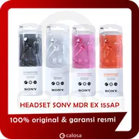 Sony In-Ear Monitor Headphone MDR - EX155AP ORI GARANSI 1 TAHUN RESMI