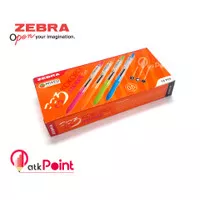 BOLPOIN PULPEN PENA ZEBRA KOKORO MIXED COLORS 0.5 MM GEL