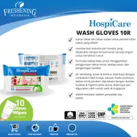 Wash Gloves Hospicare isi 10 sheet /Wash lap/Handuk Tangan Parfume