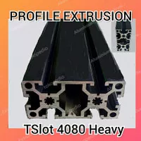 Aluminium Extrusion Profile TSlot 4080 Hitam Panjang Per CM Murah