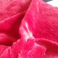 Kain Alas Sofa / Karpet Bulu Korea Fauxfur Merah Marun Limited