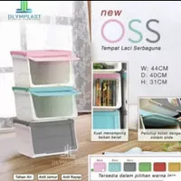 olymplast storage solution pink/gray/tosca