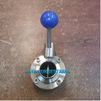 Butterfly Valve Sanitary Stainless SS 304 1 1/2" inch Foodgrade SS304