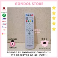 REMOTE TV INDIHOME CHUNSHIN STB RECEIVER GS-001 PUTIH