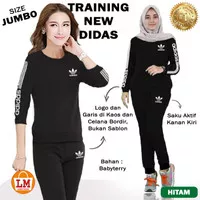 LM 07756 Setelan Olahraga Senam Training Wanita New Adidas XL TERBARU