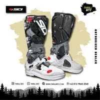 Sepatu Sidi Crossfire 3 SRS Boots - White Gray Black Size 44