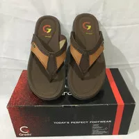 Sandal jepit pria GRADO by PAKALOLO GAB 01 COKLAT/TAN