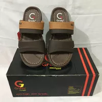 Sandal slide pria GRADO by PAKALOLO GAC 02 COKLAT/TAN