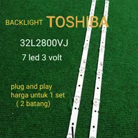 backlight tv led toshiba 32 inch 32L2800VJ