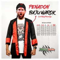 BAJU PENADON / BAJU WAROK PONOROGO / BAJU REOG PONOROGO