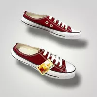 SEPATU CONVERSE ALL STAR DAINTY MULE - RED MAROON, SEPATU SLIP ON