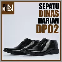 Sepatu PDH Pendek DP02 Dinas Formal Kilap Pantofel TNI,POLRI,SATPAM