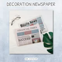 Decoration Newspaper koran dekorasi koran pajangan properti foto