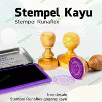 stempel kayu kecil