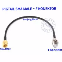 PIGTAIL SMA MALE TO F KONEKTOR RG174