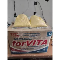 Mentega Margarin Forvita 15kg repack 500gr