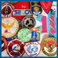 Bordir Custom Satuan Logo Sendiri Patch Emblem Kaos Nama Kemeja Jaket