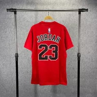 tshirt pria branded jordan chicago merah | kaos premium lengan pendek - merah 1, L