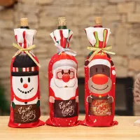 Sarung Botol Wine Christmas Decoration for Home Wine Bottle Cover