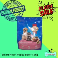 SMART HEART DOG FOOD Puppy 1.5 KG [ MAKANAN ANJING ] -BEEF & Milk