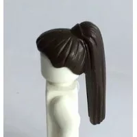 Lego Dark Brown Hair Female Ponytail Long Straight with Holder