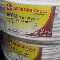 kabel listrik nym 3x1.5 3x1,5 mm supreme 100m 100 meter