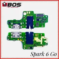 PCB BOARD CON CHARGER CAS USB MIC HF TECNO POVA SPARK 6 GO ORI