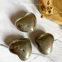 Pyrite Heart - Healing Crystal - Lucky Fortune Stone