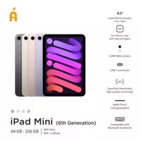 iPad Mini 6 2021 8.3-inch 64GB 256GB Space Gray Pink Purple Starlight