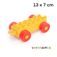 Building Block - Mainan edukasi anak - Kereta - Cart