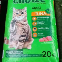 cat choize 20kg adult makanan kucing dewasa rasa tuna