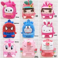 Tas Ransel Anak Melody Pretty Spiderman Doraemon Rabbit Pony Unicorn