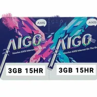 Voucher Axis Aigo 1GB, 2GB, 3GB, 5GB, 3GB 15 H, Promo SRS Shop