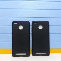 Softcase Slim Black Matte/Bening - Silicon Xiaomi Redmi 3 Pro 3S