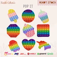 POP IT Rainbow Murah Mainan Anak Viral Bubble Push Fidget Toys Popits