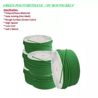Polyurethane Conveyor belts PU round Belt / PU Oring 3mm Green Kasar