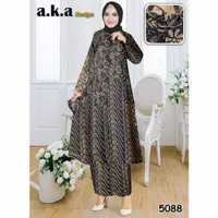 stelan rok wanita atasan batik viscose semi sutra /batik wanita stelan