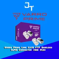 Varro Prime Link Cat6 FTP Shielded RJ45 Connector (100 Pcs)