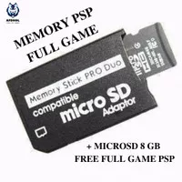 Adapter Memory Stick Pro Duo Psp 8GB MicroSd Card Photofast Full Game