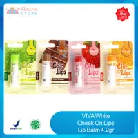 Viva White Chic On Lips Lip Balm 4.2gr - Pelembab Bibir Original BPOM - Strawberry Ins