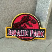 Bordir Jurassic Park Dinosaurus Trex Jaket Jeans Tas Topi Custom