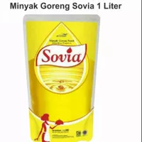 [1 Liter = 1L / 1000 ML] Sovia Minyak Goreng Sawit Kemasan Refill 1Lt