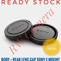 Body plus Rear Lens Cap Sony E-mount Tutup Bodi Lensa A7 A6000 A7ii